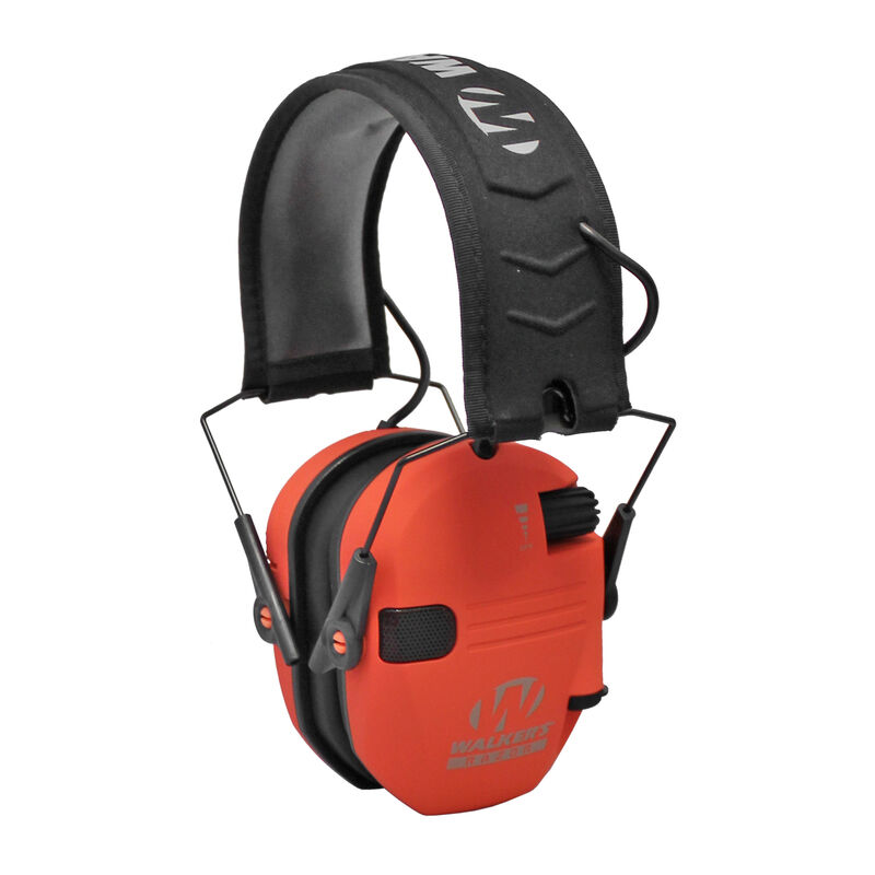 Walkers Game Ear WGE-GWP-RSEM-COR Razor Slim Shooter Folding Protection Ear Muff with NRR of 23dB, Coral
