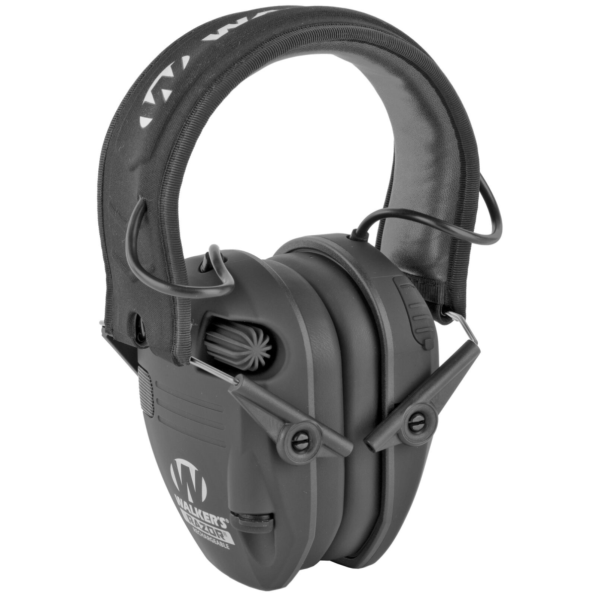 Walkers Game Ear  Razor Rechargeable Electronic Ear Muff, Black