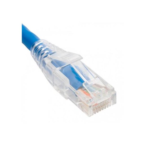 1 ft. CAT5E Clear Boot Patch Cord, Blue