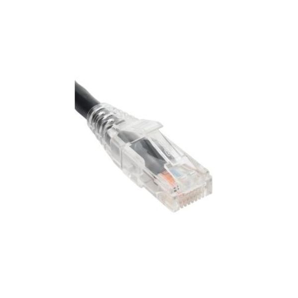 5 ft. CAT5E Clear Boot Patch Cord, Black