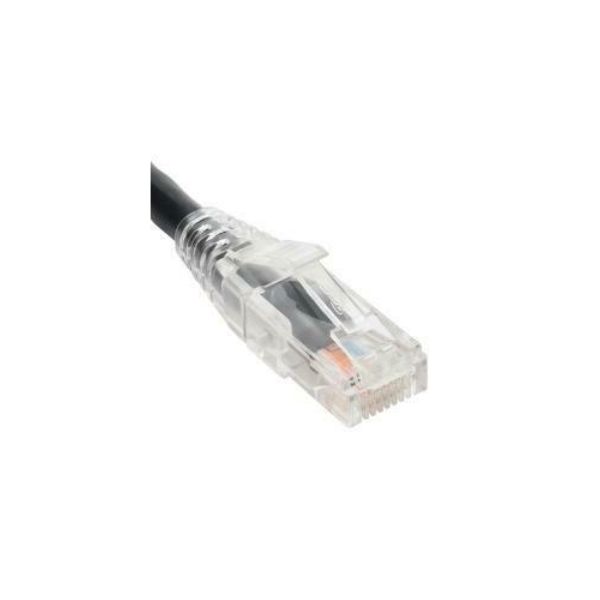 7 ft. CAT5E Clear Boot Patch Cord, Black