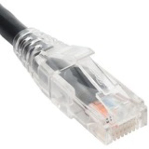3 ft. Patch Cord Clear Boot, Black