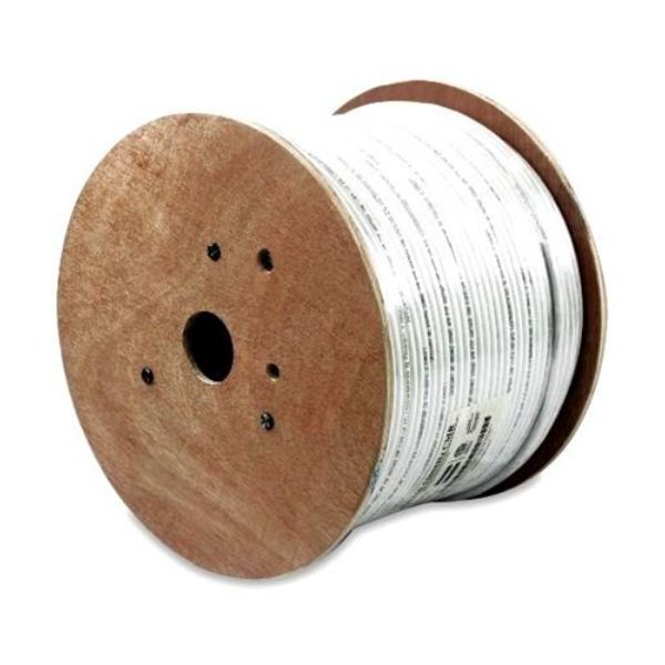 1000 ft. 600 Mhz 6E04UPWH3N Cat6e Plenum Cable, White