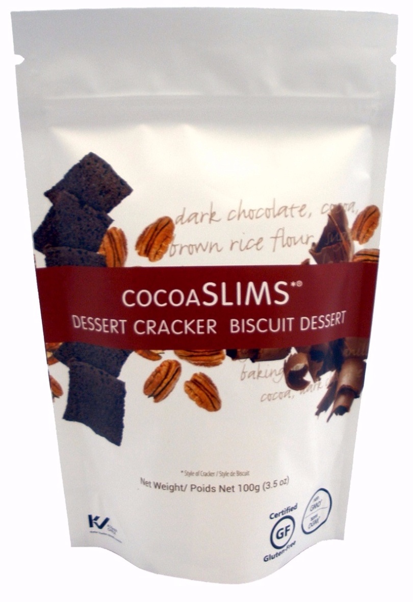 Picture of Trumps Food 926c Gluten Free Cocoa Slims Dessert Cracker - 14 per Case