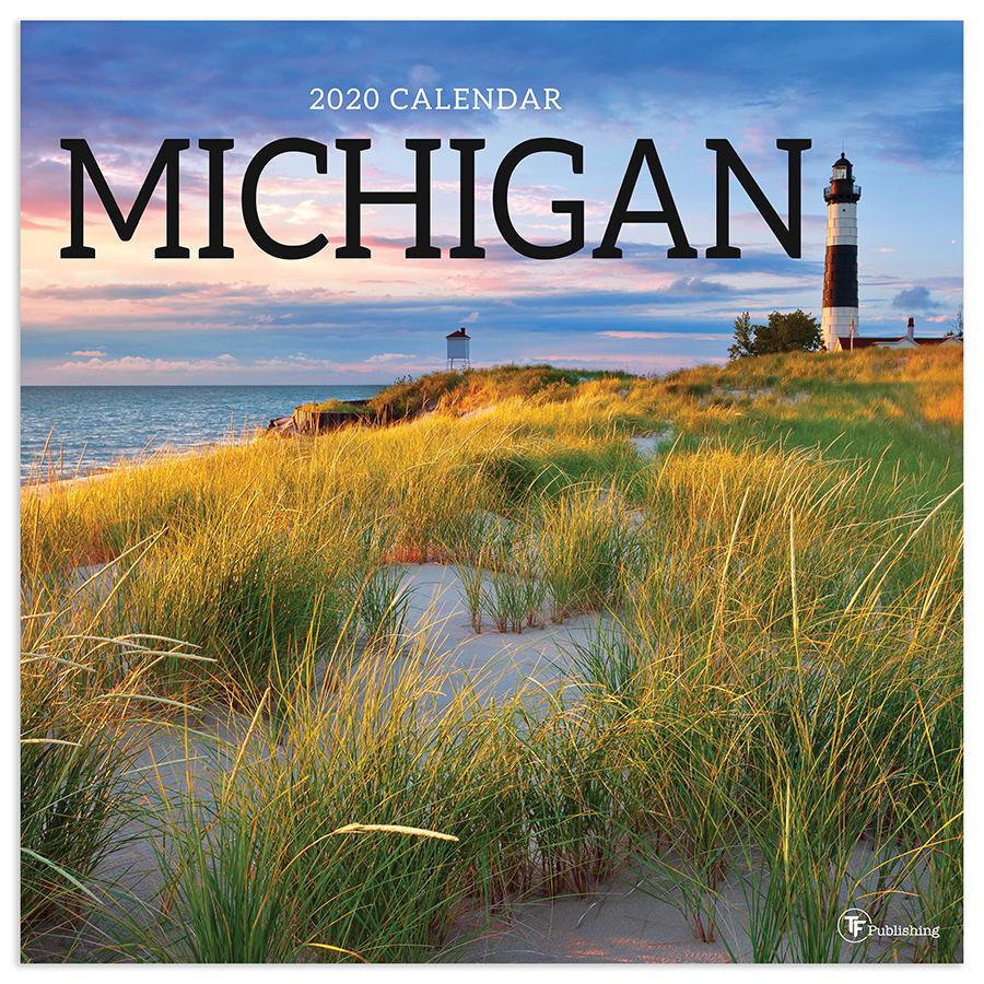 20-1166 12 x 12 in. 2020 Michigan Wall Calendar