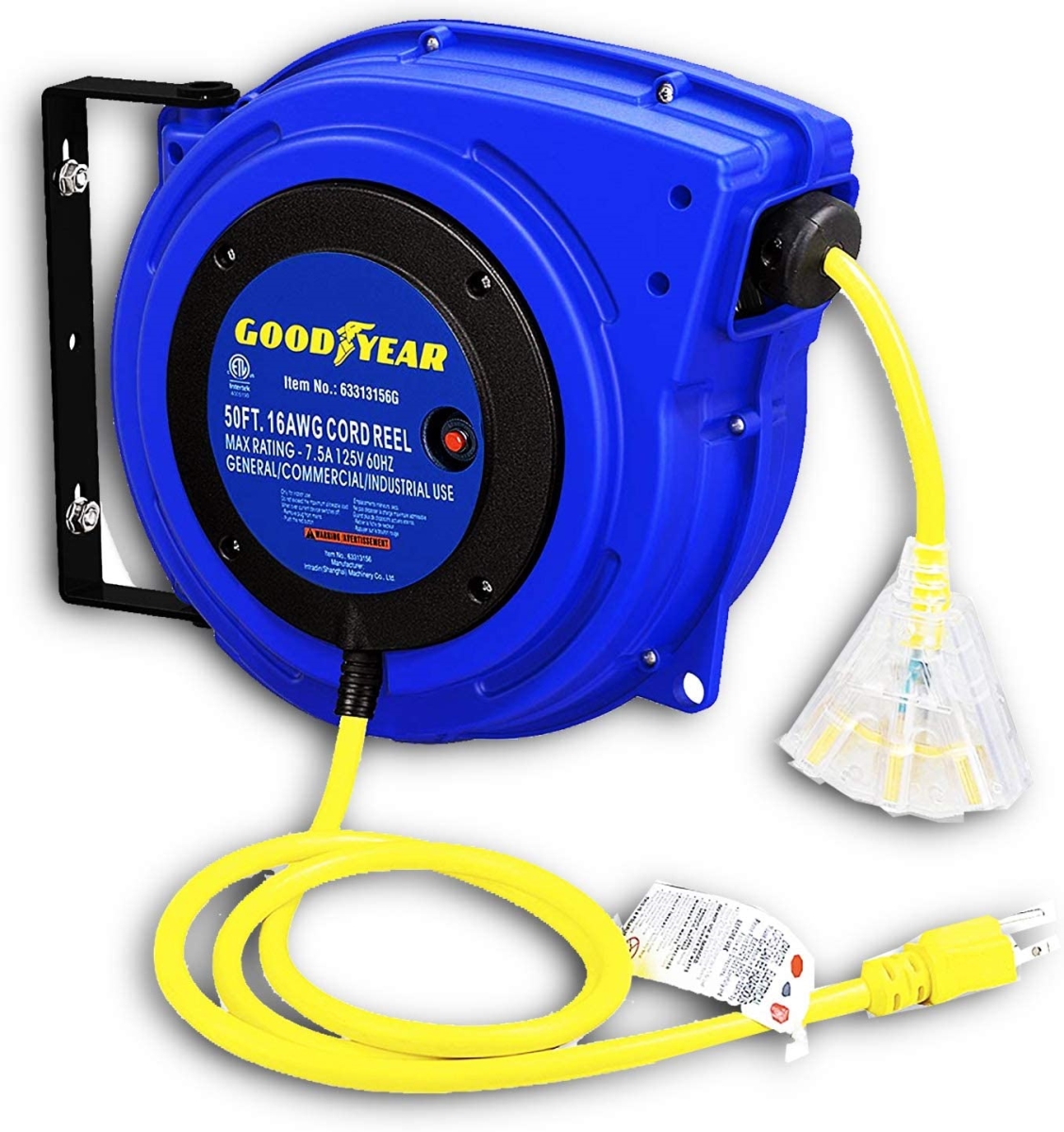 Goodyear  50 ft. Retractable Extension Cord Reel