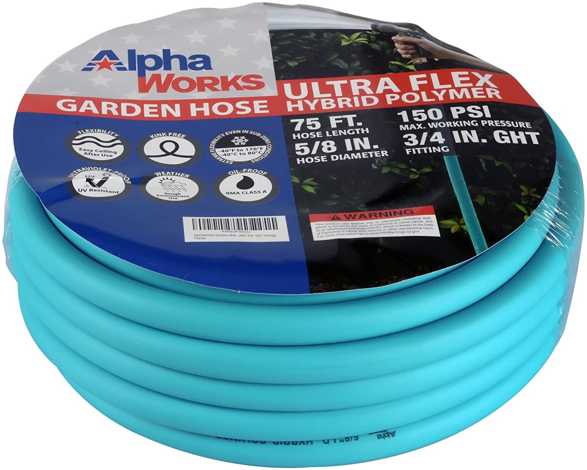 Picture of AlphaWorks TRI-GUR042 0.62 in. x 75 ft. Garden Water Hose