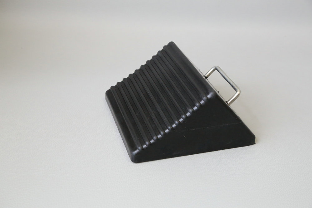 8 x 8 x 4 in. Rubber Wheel Chock - Pack of 8