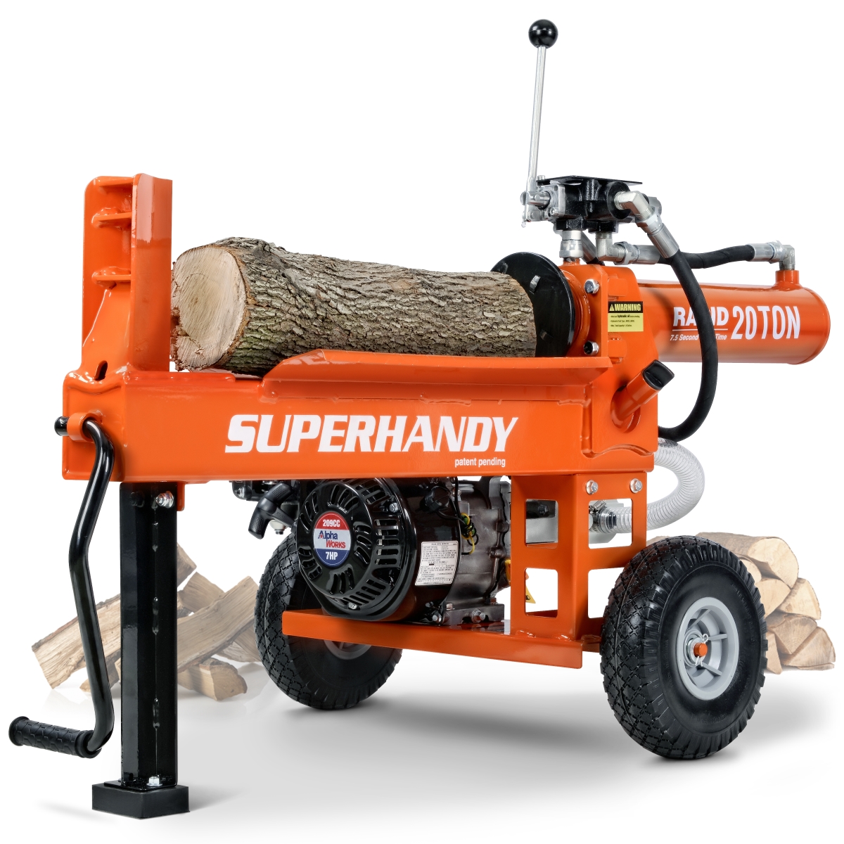 TRI-GUO077 16 Tons Gas Powered Hydraulic Log Splitter
