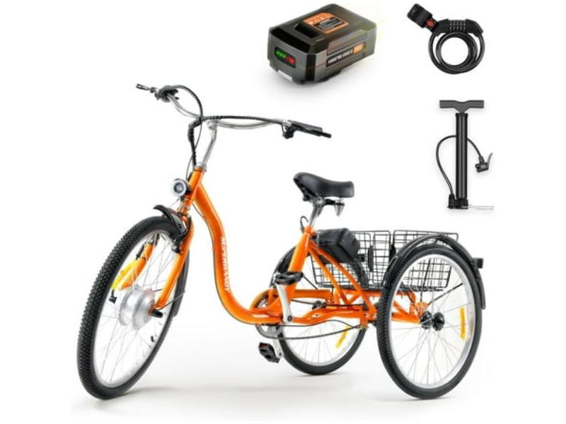 TRI-GUT162 Adult Tricycle Electric Bike -  SuperHandy