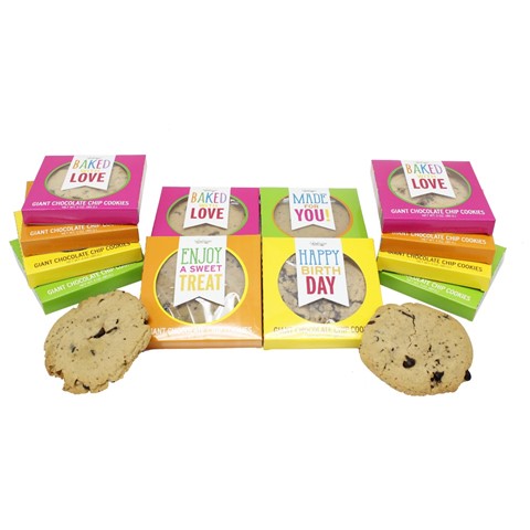Picture of Too Good Gourmet 103.0158R Giant Chocolate Chip Sentiment Cookies Gifting Set - Set of 12