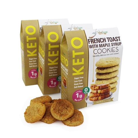 Picture of Too Good Gourmet 102.1036R Keto-Friendly French Toast Cookies Sampler Set - Set of 3