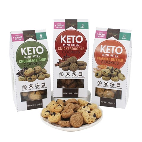 Bite-Sized Keto-Friendly Cookies Sampler Set - Set of 3