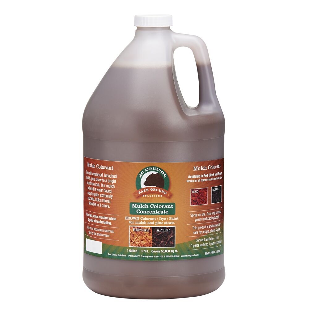 Picture of Bare Ground MCC-128BRN Just Scentsational Bark Mulch Colorant Concentrate Gallon - Brown