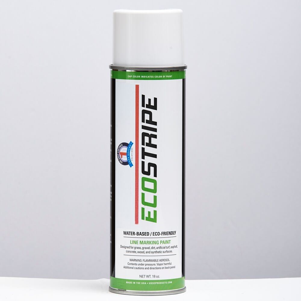 1 Shot Eco Stripe Water Based Utility Marking Paint 180Z Fluorescent Orange By Bare Ground