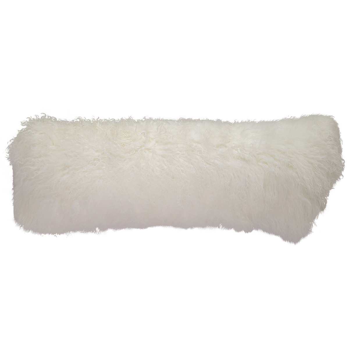 12 x 40 in. No.01 Tibetan Lumbar Pillow, White