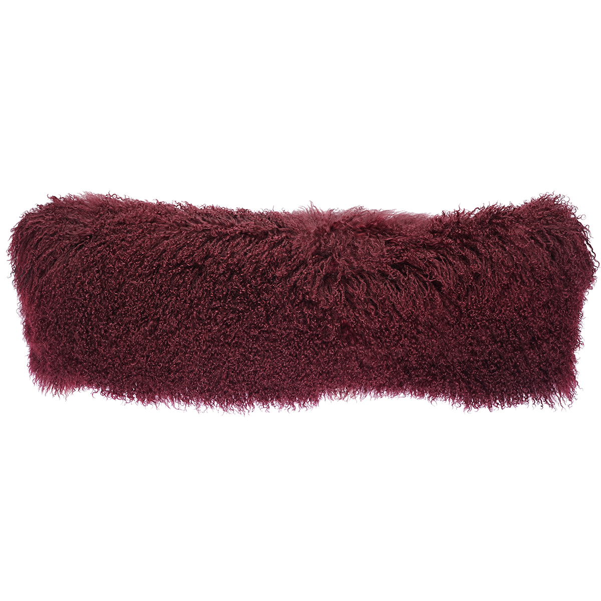 12 x 40 in. No.02 Tibetan Lumbar Pillow, Cabernet