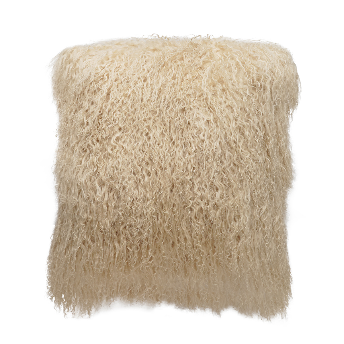 20 in. No.07 Tibetan Pillow, Off White