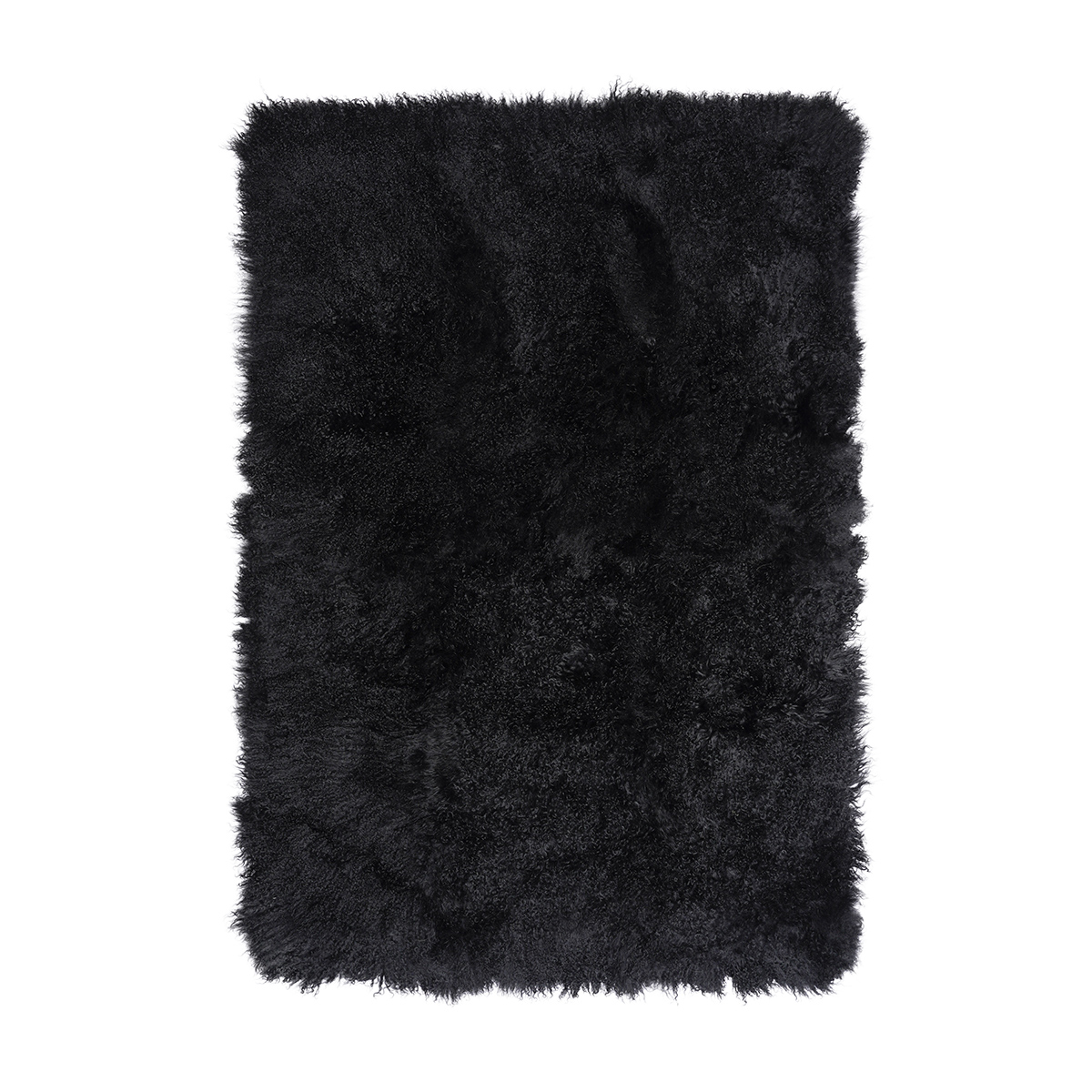 4 x 6 ft. No.08 Tibetan Throw, Black