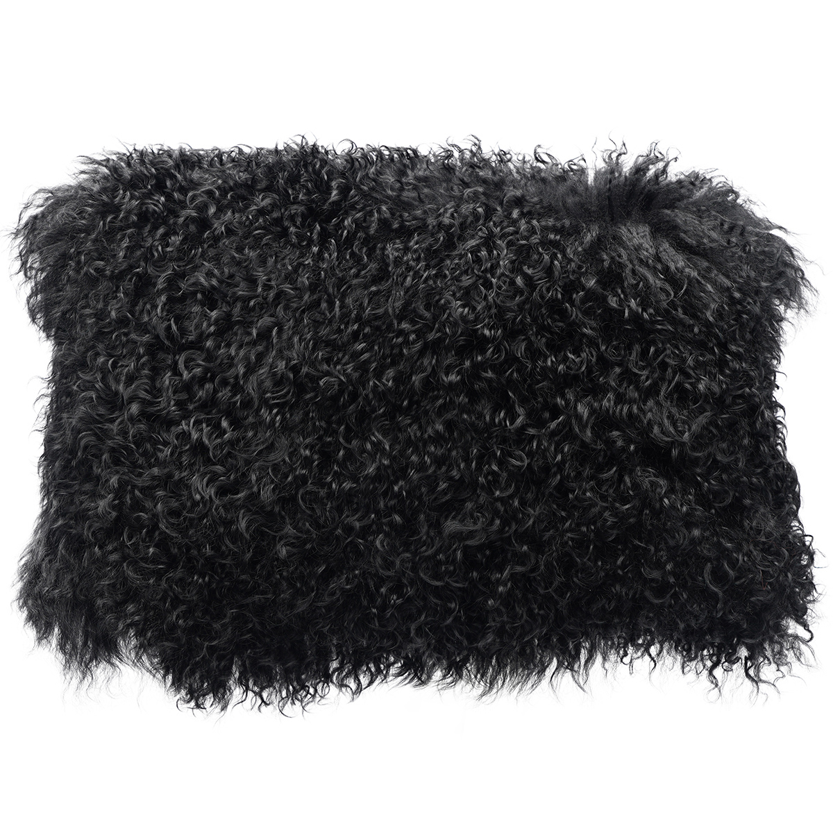 H-TIB-08-L20 12 x 20 in. No.08 Tibetan Lumbar Pillow, Black
