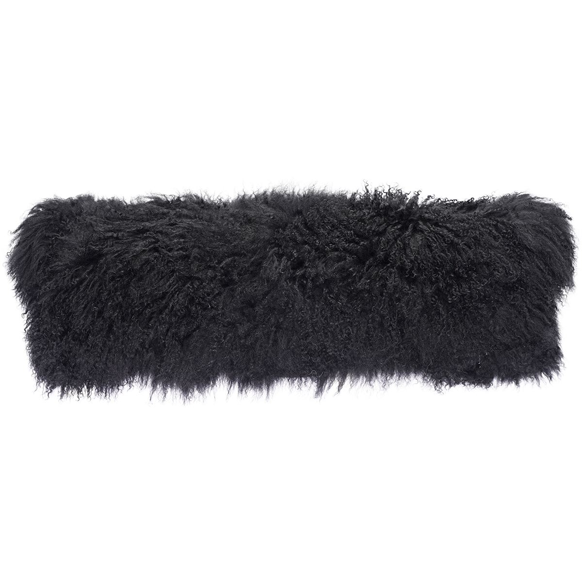 12 x 40 in. No.08 Tibetan Lumbar Pillow, Black