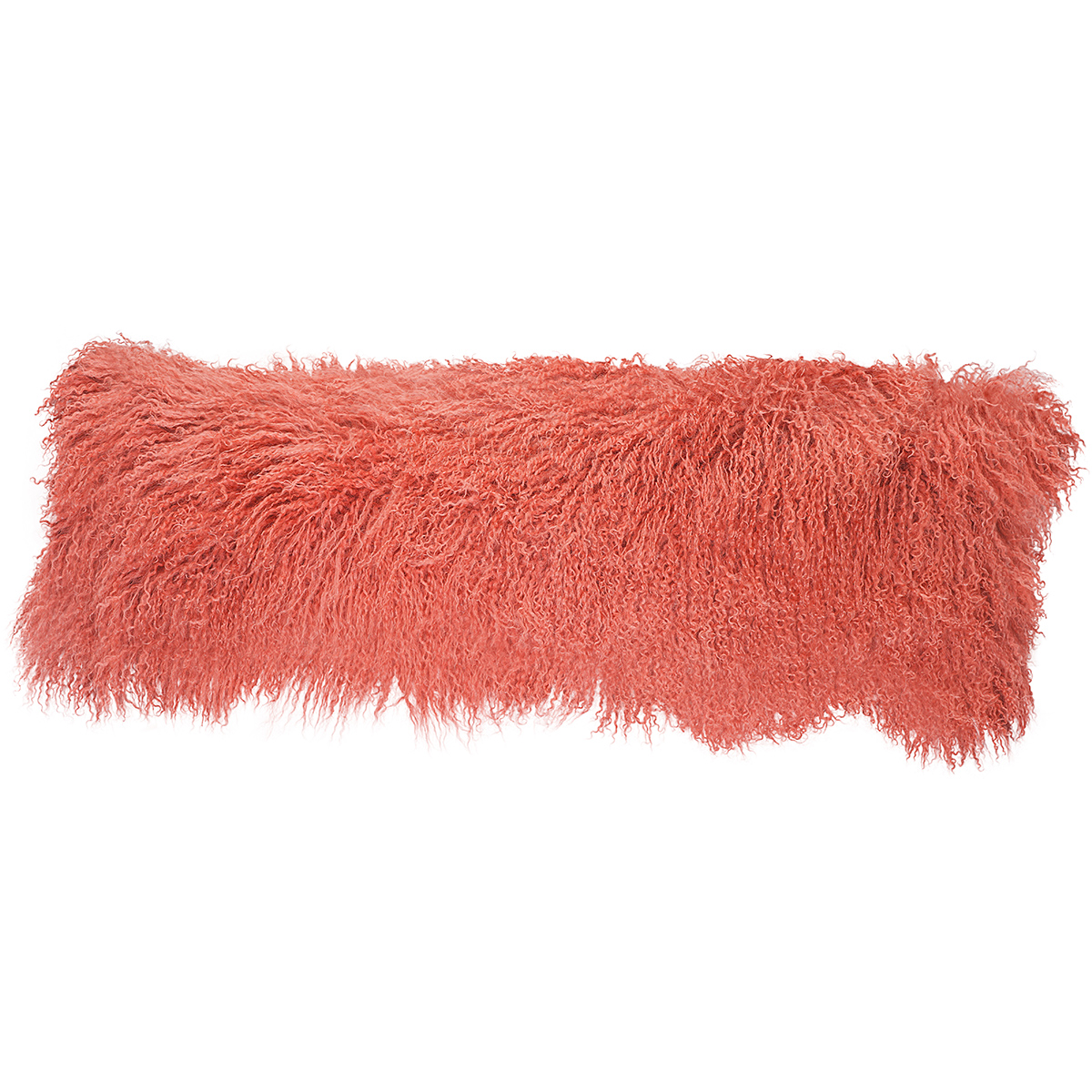 12 x 40 in. No.11 Tibetan Lumbar Pillow, Coral