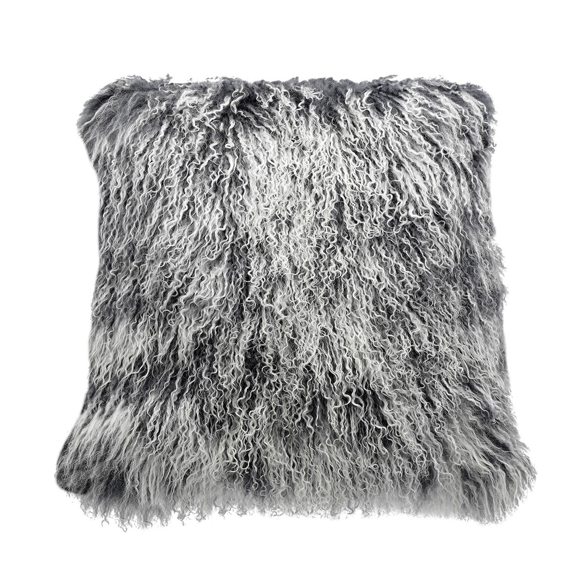 26 in. No.19 Tibetan Pillow, Gray Tipped