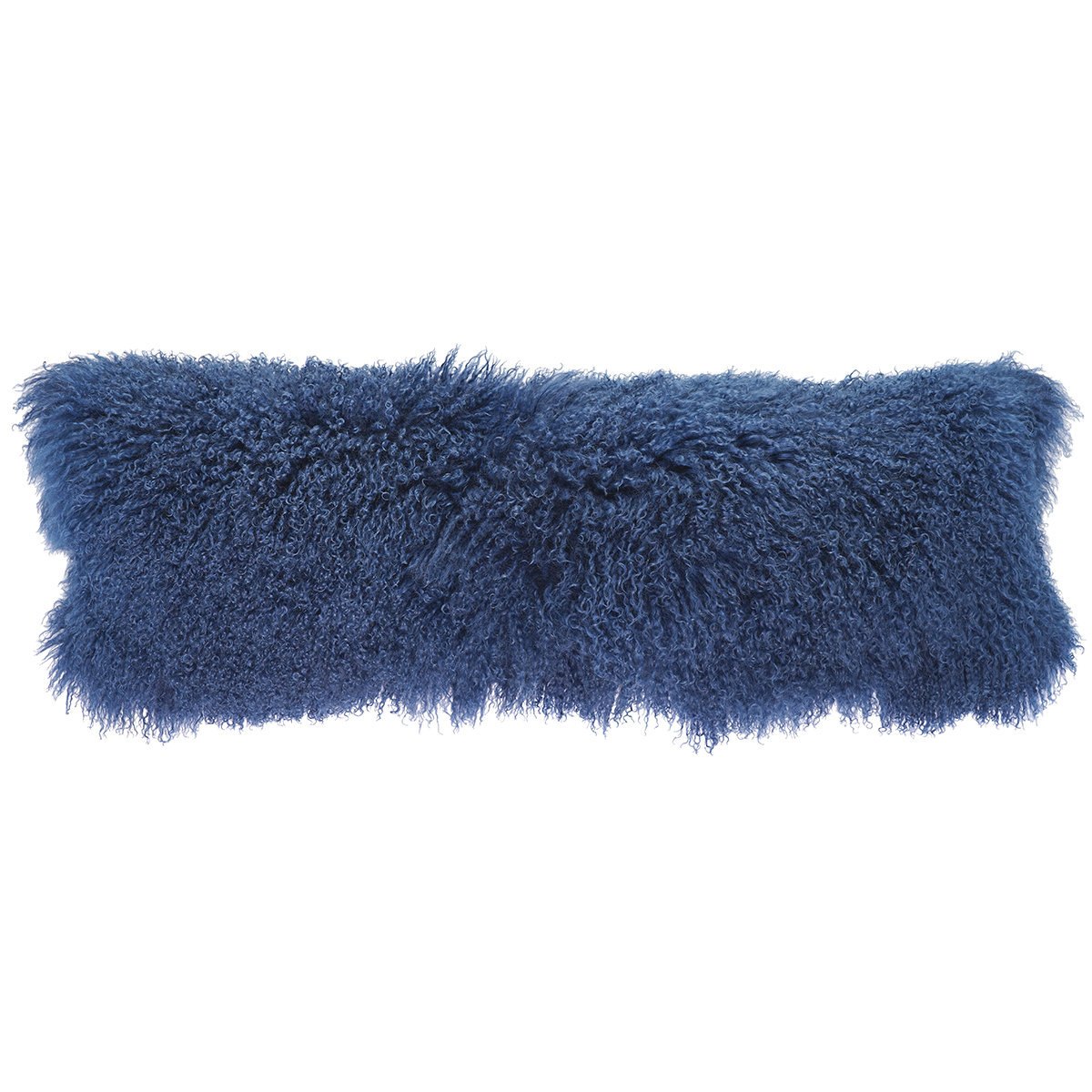 12 x 40 in. No.22 Tibetan Lumbar Pillow, Nautical Blue