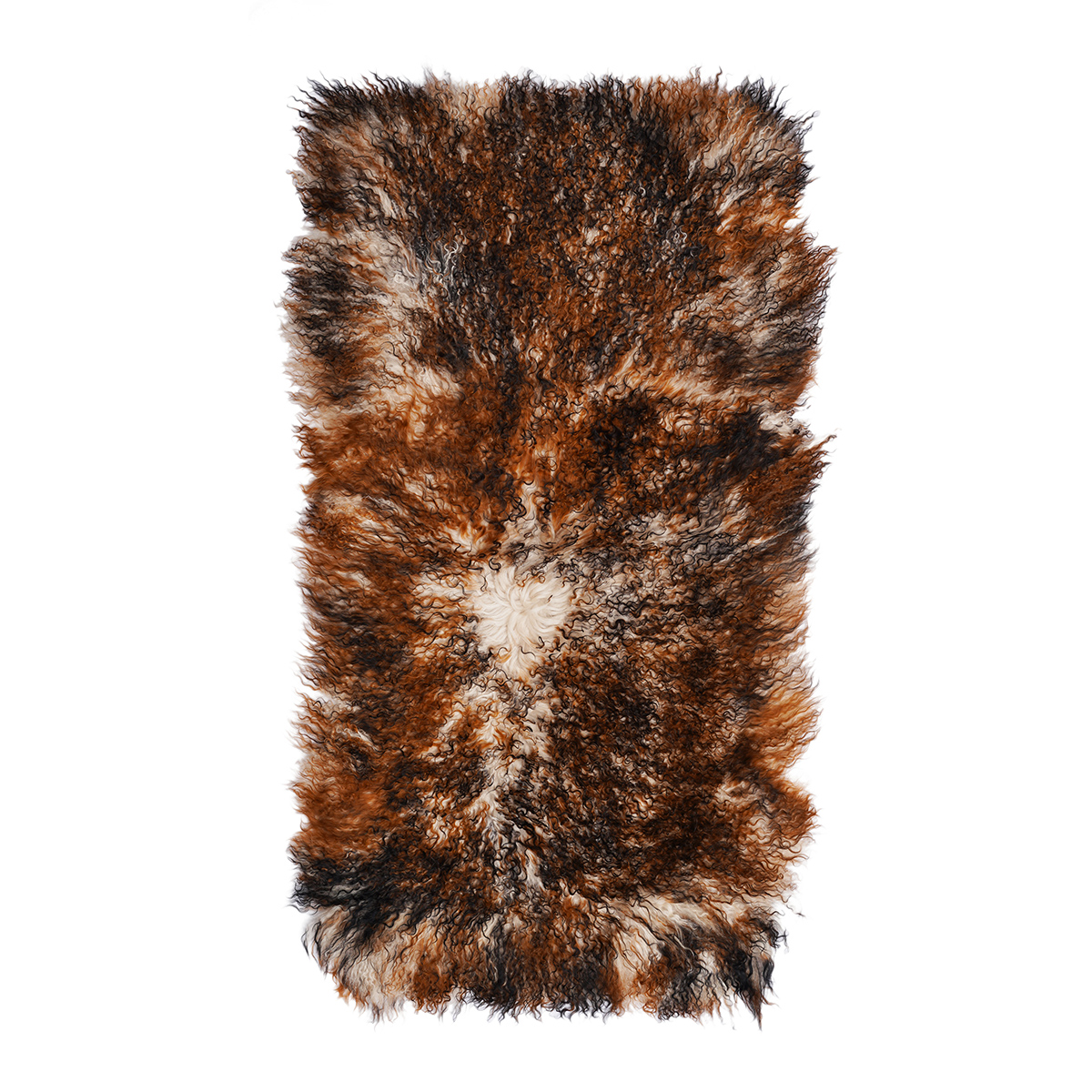 2 x 4 ft. No.24 Tibetan Throw, Rust Tipped