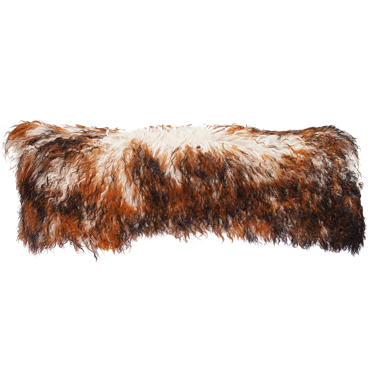H-TIB-24-L40 12 x 40 in. No.24 Tibetan Lumbar Pillow, Rust Tipped