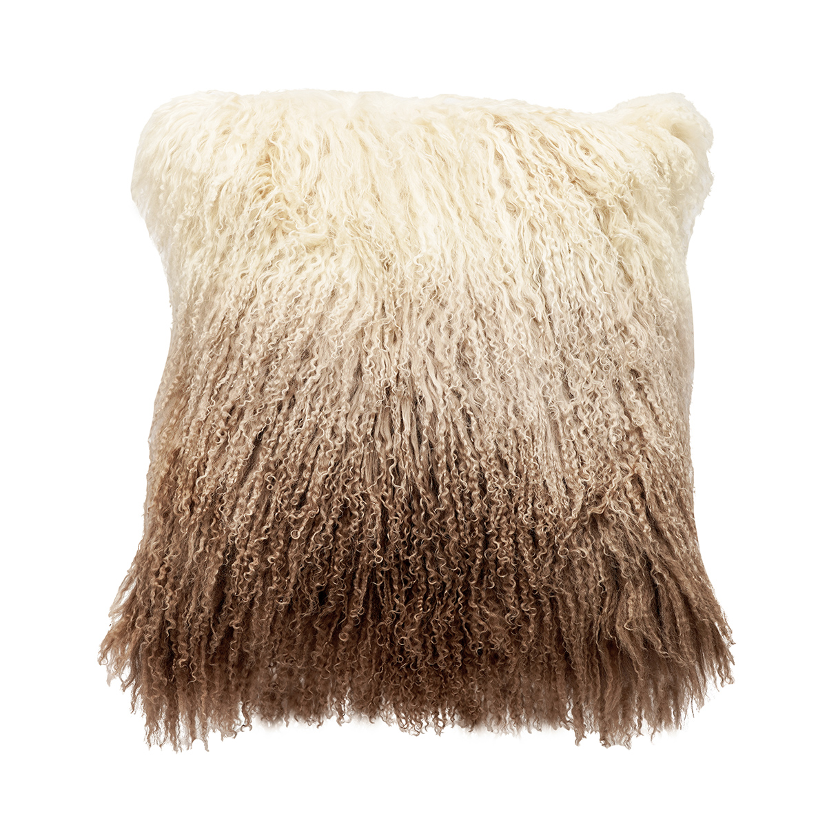 20 in. No.28 Tibetan Pillow, Ombre Cream