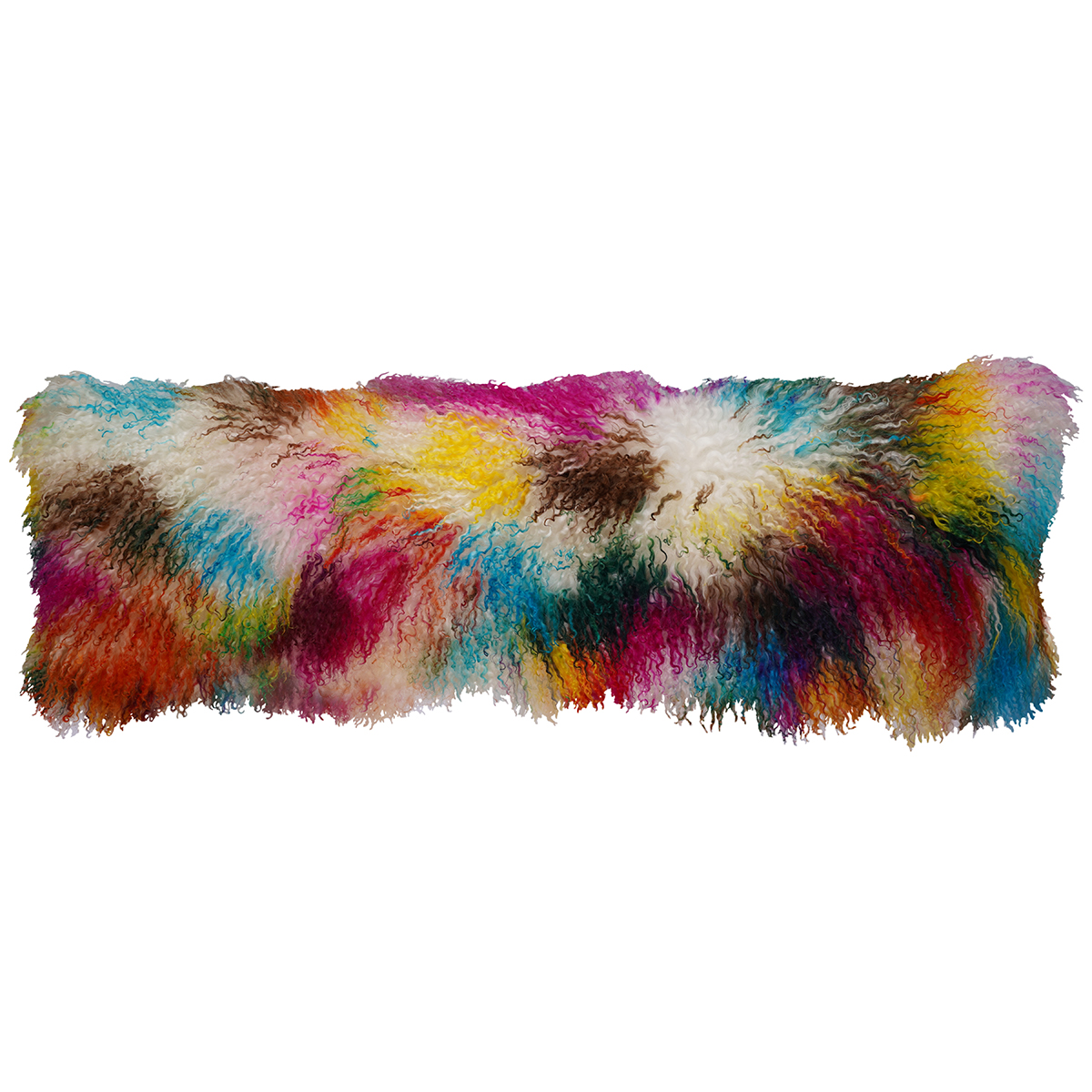 12 x 40 in. No.31 Tibetan Lumbar Pillow, Light Confetti