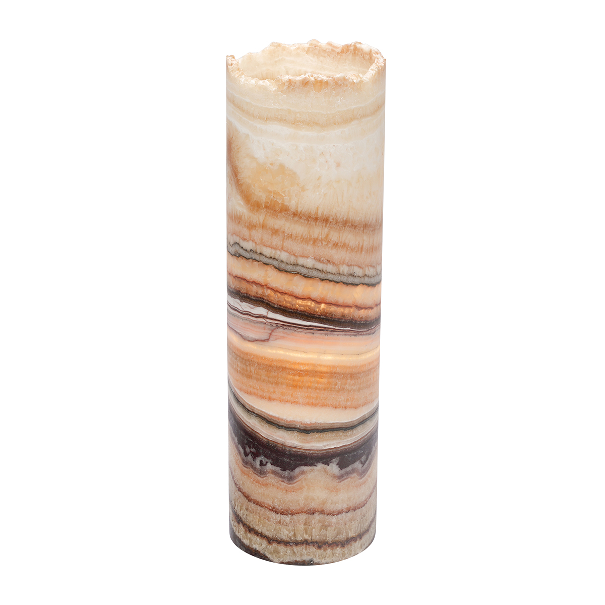 Picture of BS Trading Rug O-L-049 No.49 Cylinder Natural Edge Lamp&#44; Aqua