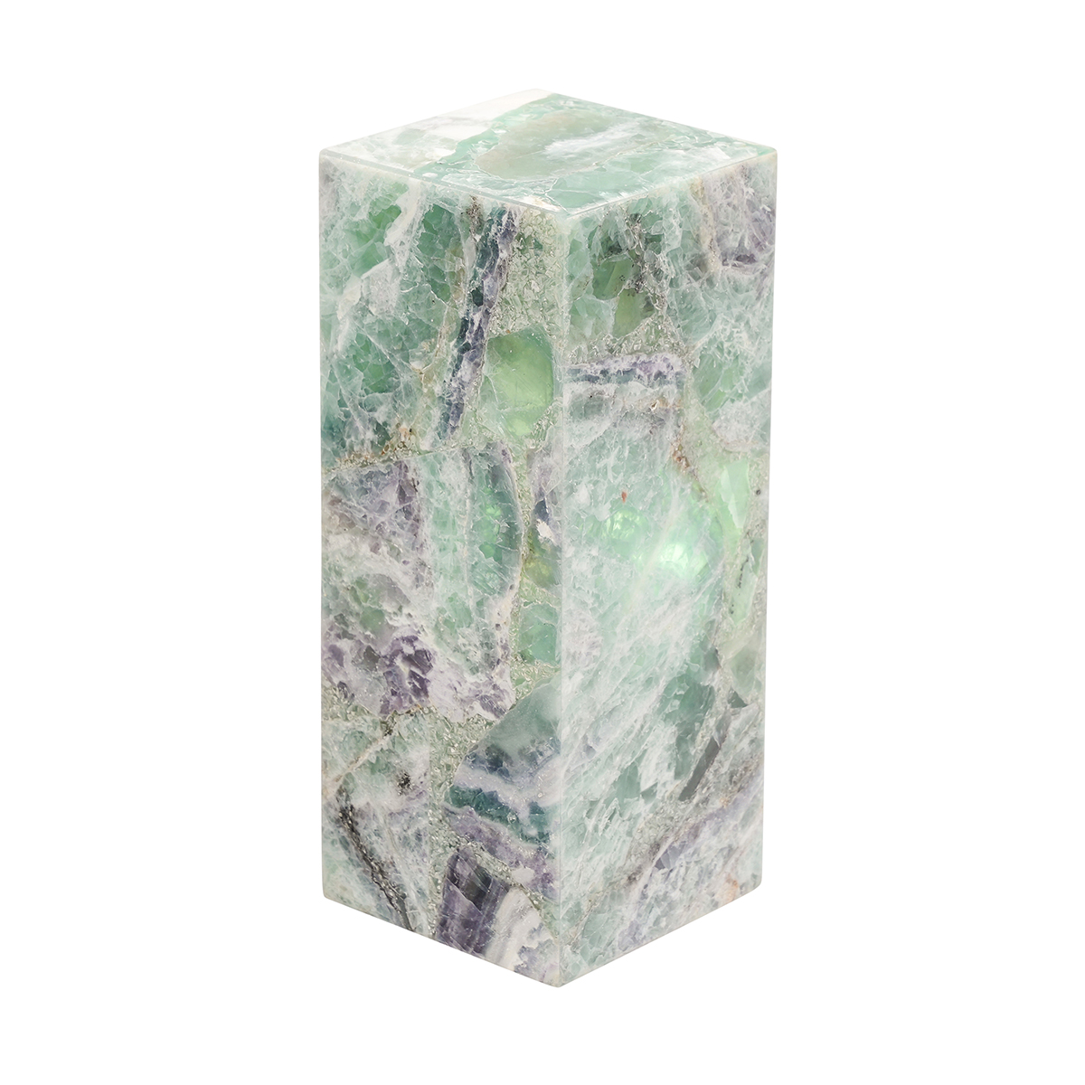 O-L-F244 No.F244 Fluorite Pillar Solid Top Lamp