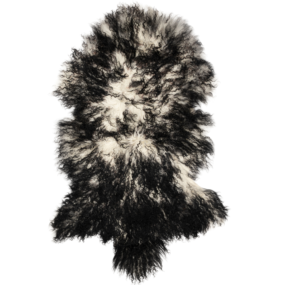 H-TIB-36-H No.36 Tibetan Pillow, Monochrome - Black & White