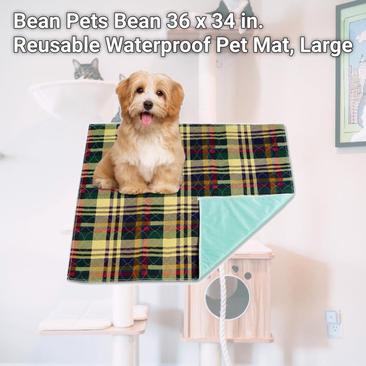 Picture of Bean Pets Bean 36 x 34 in. Reusable Waterproof Pet Mat, Large