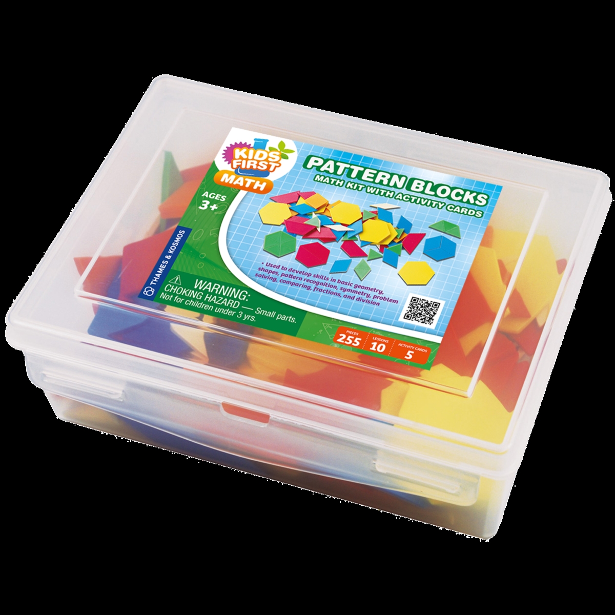 Picture of Kids First 568008 Pattern Blocks Math Kit with Activity Cards