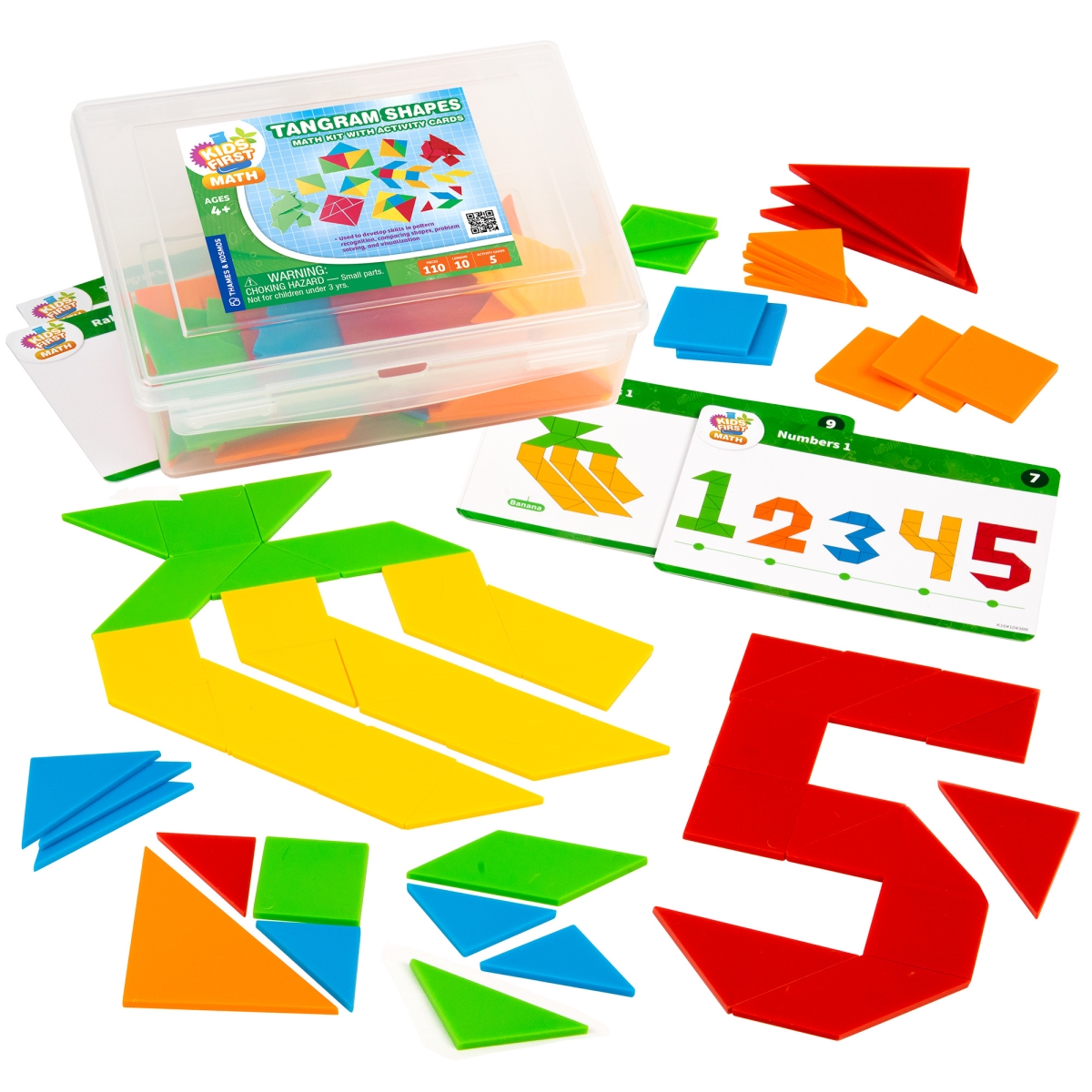 Picture of Kids First 568009 Tangram Shapes Math Kit with Activity Cards