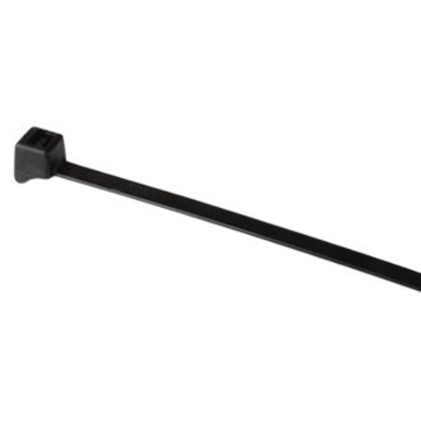 011B-C-DP 11 in. Nylon UV Resistant Cable Ties, Black - Pack of 100