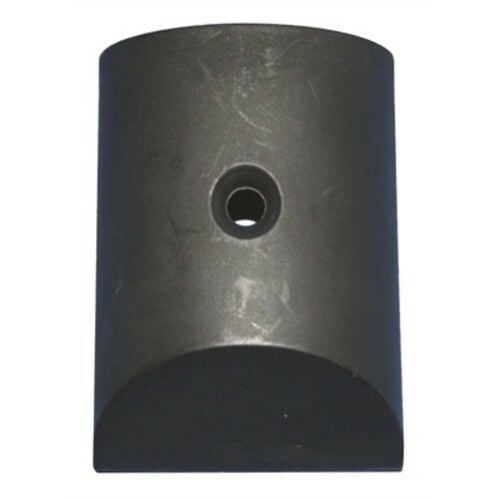 1.75 in. Molded End Cap, Black - Set of 2