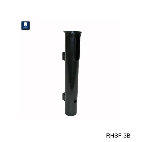 RHSF-3B-DP Rocket Launcher Style Rod Holder with Fixed Standoff, Black