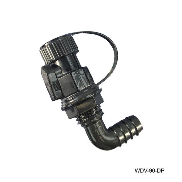 WDV-90-DP 90 Degree Washdown Fitting with Shutoff Valve