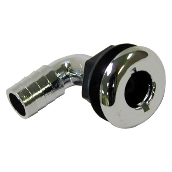 TH-1290CP-DP 1.12 in. 90 deg Thru-Hull Fitting, Chrome