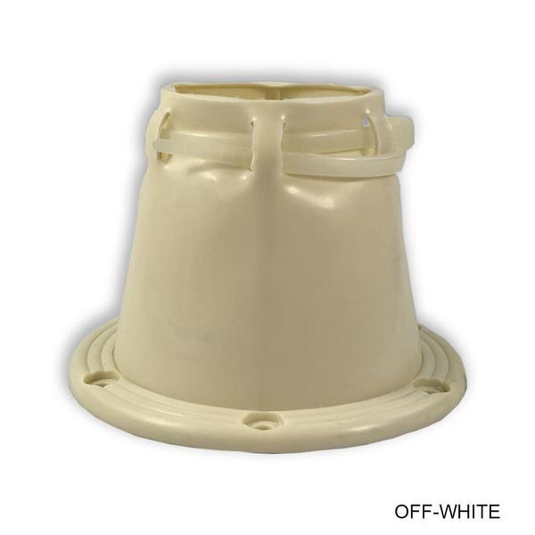 CB-1W-DP 3 in. Cable Boot, Off White - Pack of 12