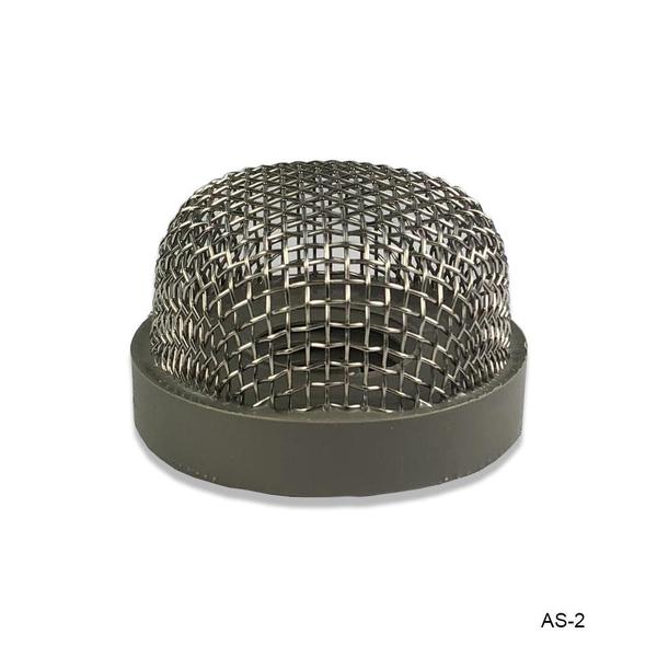 AS-2-DP 1 in. 8 Threaded Aerator Strainer with Large Mesh Base, Gray