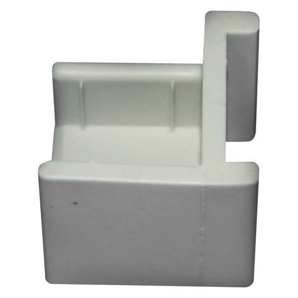 1.25 in. Right Hinge Pontoon Door Stop with Ribs, Gray