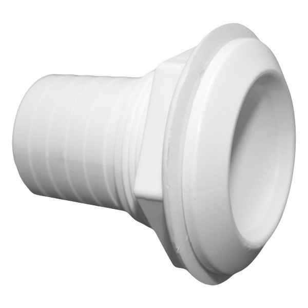 TH-1502XS-DP 1.5 in. Extra Short Straight Barbed Thru-Hull Fitting, White