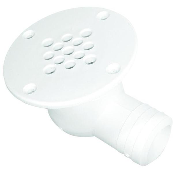 90 Degree Cockpit Scupper Drain, White