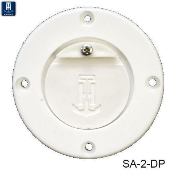 SA-2-DP 1.5 in. Flush Mount Scupper Adapter Valve, White & White