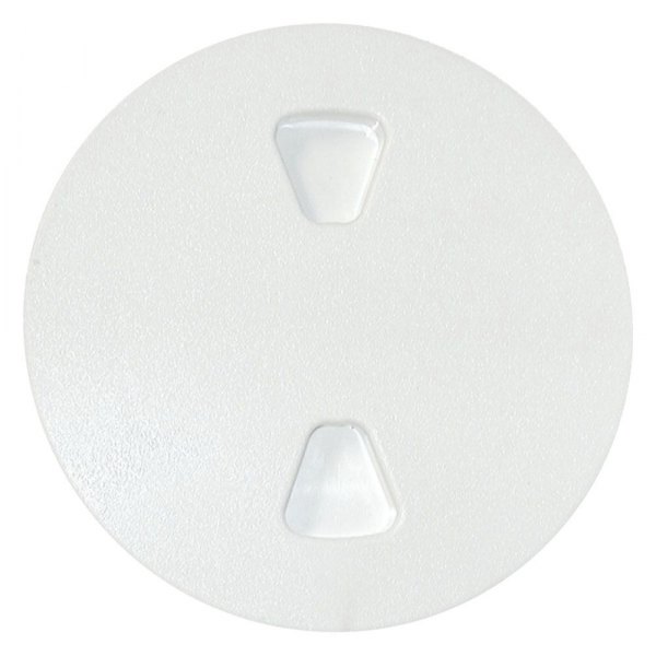 8 in. Screw-Out Deck Plate - Polar White